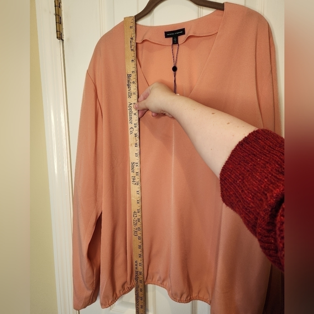 Universal Standard Balloon Sleeve Blouse Size L (22-24) in Muted Clay - Picture 8 of 15